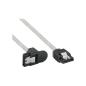 Preview: InLine® SATA 6Gb/s Kabel rund, mit Lasche, gewinkelt, 0,5m