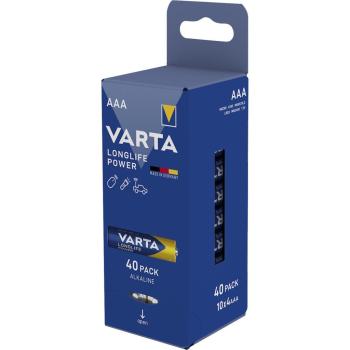 Varta Longlife Power AAA Micro LR03 Alkaline 40 Batterien