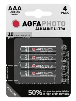AGFA Ultra  AAA Micro LR03 Alkaline 4 Batterien