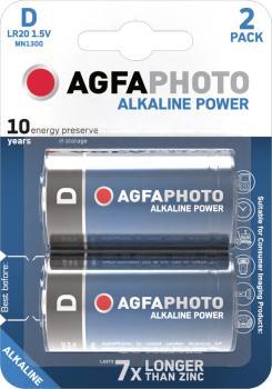 AGFA Power Mono D LR20 Alkaline 2 Batterien