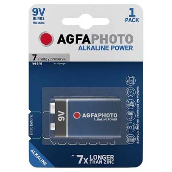 AGFA Power 9V Block 6LR61 Alkaline Batterie