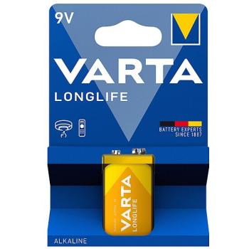 Varta Longlife 9V Block 6LR61 Alkaline Batterie