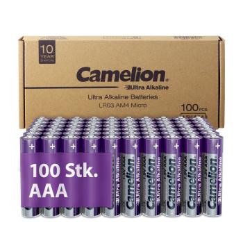Camelion Ultra AAA Micro LR03 Alkaline 100 Batterien Folie