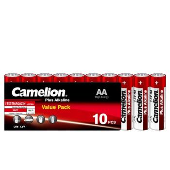 Camelion Plus AA Mignon LR6 Alklaine 10 Batterien Folie