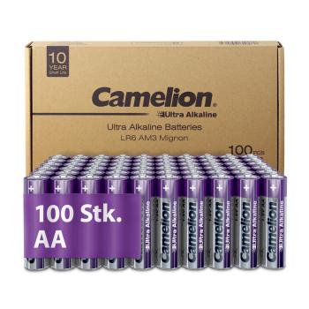 Camelion Ultra AA Mignon LR6 Alkaline 100 Batterien Folie