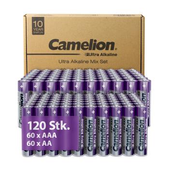 Camelion Ultra AA / AAA Micro LR6 / LR03 Alkaline 120 Batterien Folie