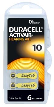 Duracell Typ 10 PR70 Gelb 1,45V Zink Luft – 6 Stück