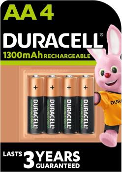 Duracell AA Mignon 1300mAh NiMH HR6 4 Akkus
