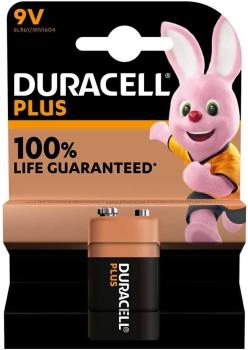 Duracell Plus 9V Block 6LR61 Alkaline Batterie