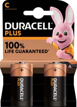 Duracell Plus Baby C LR14 Alkaline 2 Batterien