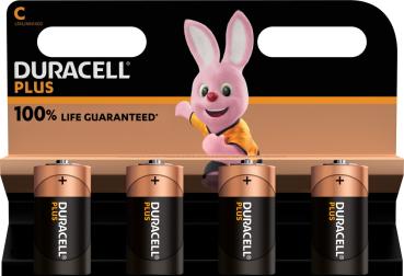 Duracell Plus Baby C LR14 Alkaline 4 Batterien