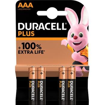 Duracell Plus AAA Micro LR03 Alkaline Batterie 4 Batterien