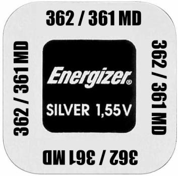 Energizer 361 / 362 SR721 Silberoxid 1.55 V Batterie
