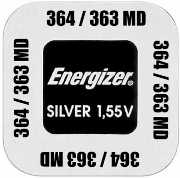 Energizer 363 / 364 SR621 Silberoxid 1.55 V Batterie