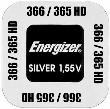 Energizer 365 / 366 SR1116 Silberoxid 1.55 V Batterie