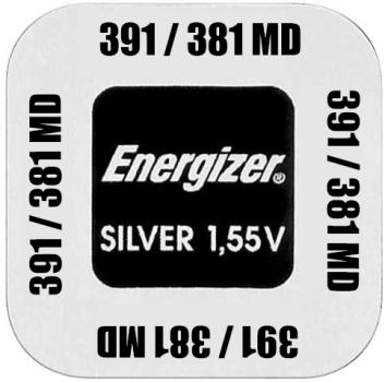 Energizer 381 / 391 SR1120 Silberoxid 1.55 V Batterie