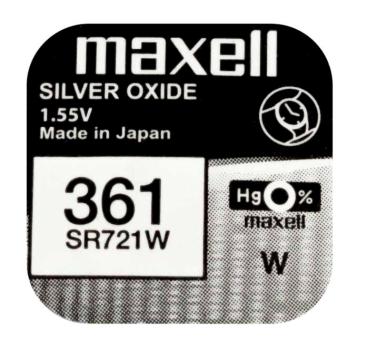 Maxell 361 SR721W Silberoxid 1.55 V Batterie