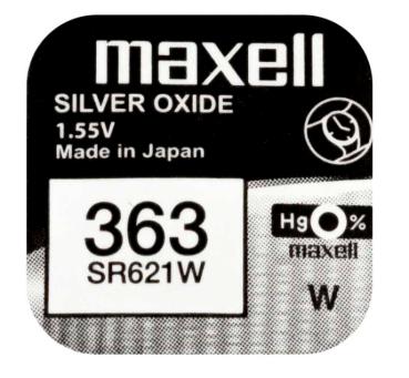 Maxell 363 SR621W Silberoxid 1.55 V Batterie
