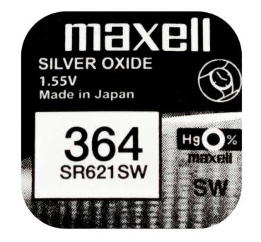 Maxell 364 SR621SW Silberoxid 1.55 V Batterie