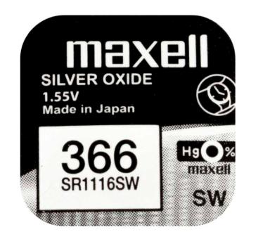 Maxell 366 SR1116SW Silberoxid 1.55 V Batterie