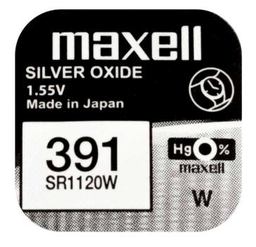 Maxell 391 SR1120W Silberoxid 1.55 V Batterie