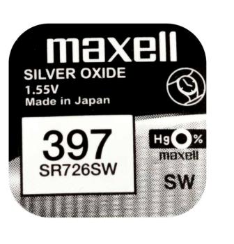 Maxell 397 SR726SW Silberoxid 1.55 V Batterie