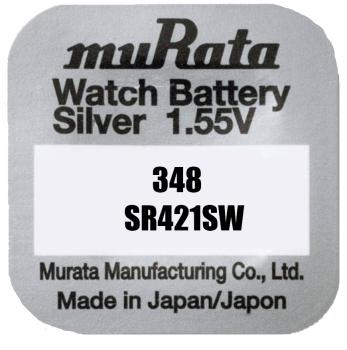 Murata 348 SR421SW Silberoxid 1.55 V Batterie