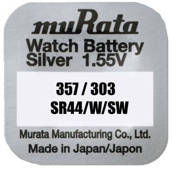 Murata 303 / 357 SR1154 Silberoxid 1.55 V Batterie