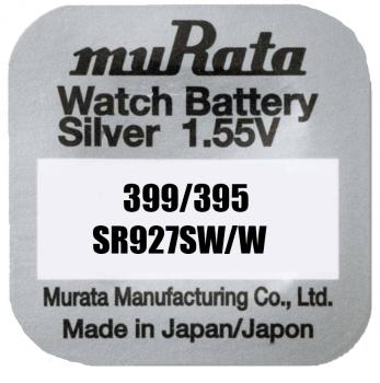 Murata 395 / 399 SR927 Silberoxid 1.55 V Batterie