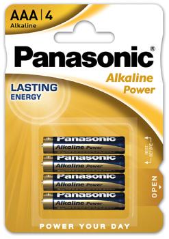 Panasonic Power AAA Micro LR03 Alkaline 4 Batterien