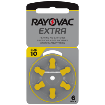 Rayovac Extra Typ 10 PR70 Gelb 1,45V Zink Luft – 6 Stück