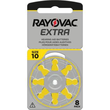 Rayovac Extra Typ 10 PR70 Gelb 1,45V Zink Luft – 8 Stück