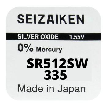 Seizaiken 335 SR512SW Silberoxid 1.55 V Batterie