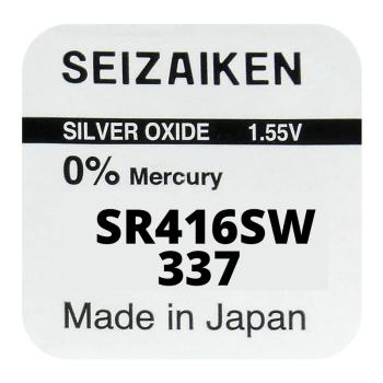 Seizaiken 337 SR416SW Silberoxid 1.55 V Batterie
