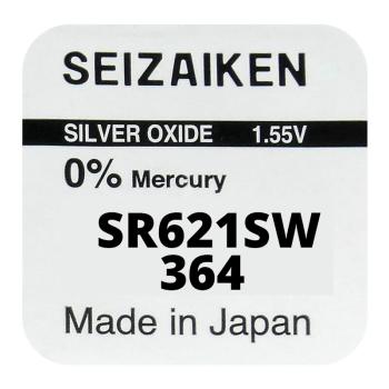 Seizaiken 364 SR621SW Silberoxid 1.55 V Batterie