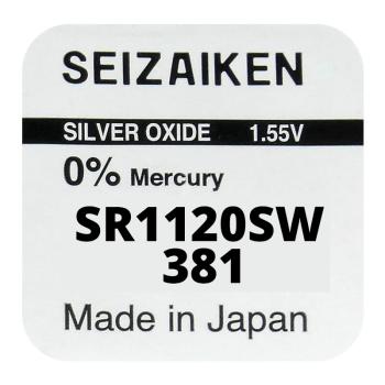 Seizaiken 381 SR1120SW Silberoxid 1.55 V Batterie
