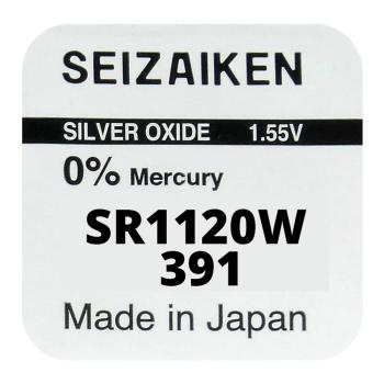 Seizaiken 391 SR1120W Silberoxid 1.55 V Batterie