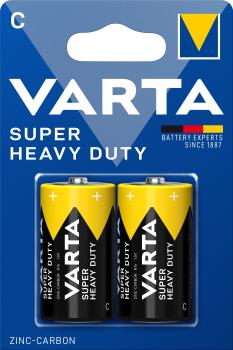 Varta Super Heavy Duty Baby C R14 Zink Kohle 2 Batterie