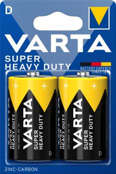 Varta Super Heavy Duty Mono D R20 Zink Kohle 2 Batterien