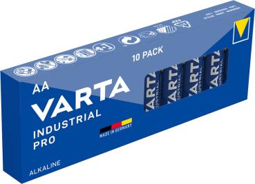 Varta Pro Industrial AA Mignon LR6 Alkaline 10 Batterien