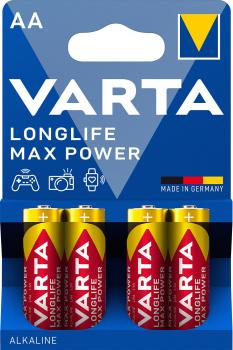 Varta Longlife Max Power AA Mignon LR6 Alkaline 4 Batterien