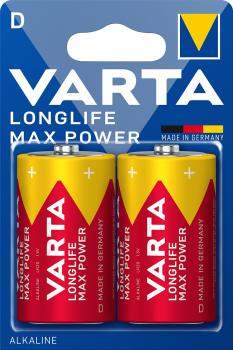 Varta Longlife Max Power Mono D LR20 Alkaline 2 Batterien
