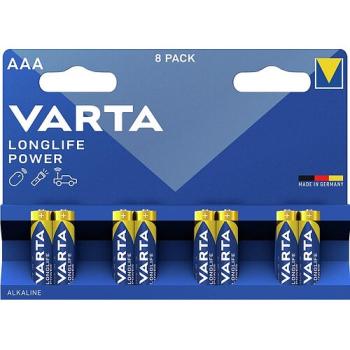 Varta Longlife Power AAA Micro LR03 Alkaline 8 Batterien