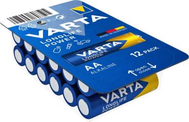 Varta Longlife Power AA Mignon LR6 Alkaline 12 Batterien