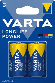 Varta Longlife Power Baby C LR14 Alkaline 2 Batterien
