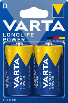 Varta Longlife Power Mono D LR20 Alkaline 2 Batterien
