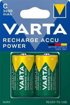 Varta Baby C 3000mAh HR14 NiMH Power Recharge  2 Akkus
