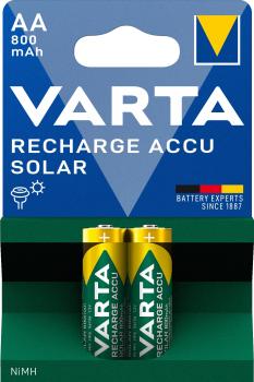 Varta AA Mignon 800mAh NiMH HR6 2 Akkus für Solar Lampen