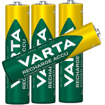 Varta AAA Micro 550mAh NiMH HR03 Power Recharge 4 Akkus