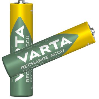 Varta AAA Micro 800mAh NiMH HR03 Reycled Recharge 2 Akkus